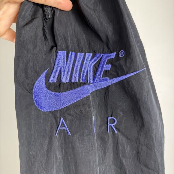 Nike Air Track Pants Purple Embroidered Logo Joggers, "Get Over Fear Heights" - Picture 5 of 9